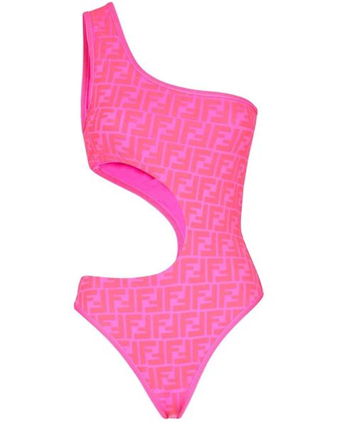 fendi pink one piece swimsuit|Fendi bikini dupe.